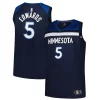 Comodo Delizioso Anthony Edwards Minnesota Timberwolves Big & Tall Fast Break Jersey Icon Edition Navy