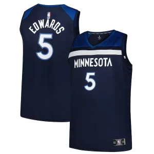 Comodo Delizioso Anthony Edwards Minnesota Timberwolves Big & Tall Fast Break Jersey Icon Edition Navy