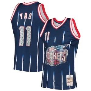 Duraturo Yao Ming Houston Rockets 2002/03 Hardwood Classics NBA 75th Anniversary Diamond Swingman Jersey Navy