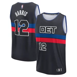 Pratico Robusto Resistente Tobias Harris Detroit Pistons Youth Fast Break Player Jersey Statement Edition Black