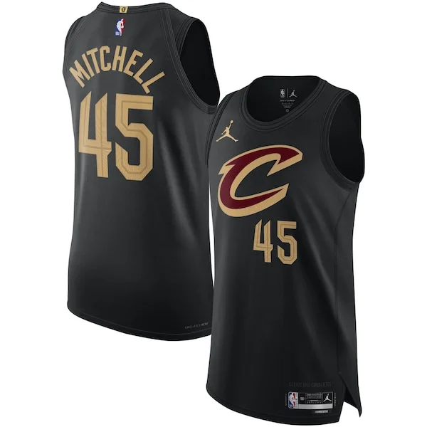Elegante Carino Donovan Mitchell Cleveland Cavaliers Jordan Brand Authentic Player Jersey Statement Edition Black