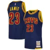 Attraente LeBron James Cleveland Cavaliers 2015/16 Hardwood Classics Authentic Jersey Navy
