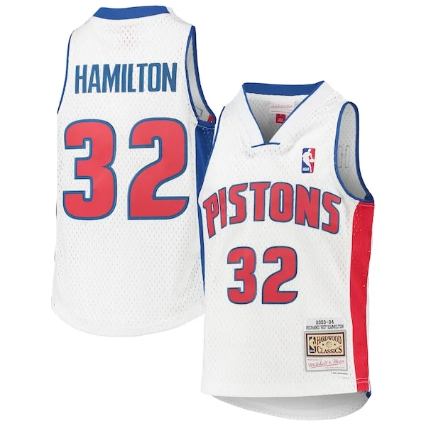 Bellissimo Raffinato Pratico Richard Hamilton Detroit Pistons Youth 2003/04 Hardwood Classics Swingman Jersey White
