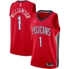 Meraviglioso Zion Williamson New Orleans Pelicans Jordan Brand 2020/21 Swingman Jersey Statement Edition Red