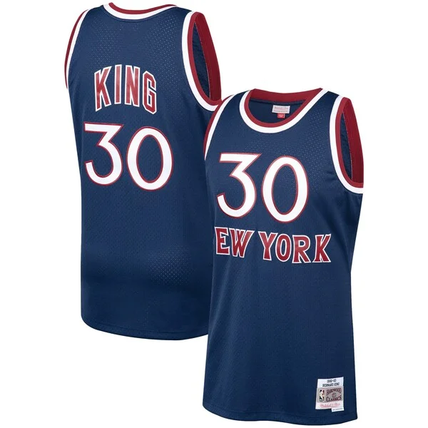 Fascinante Resistente Moderno Bernard King New York Knicks 1982/83 Hardwood Classics Swingman Jersey Navy