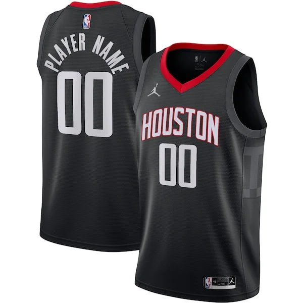 Moderno Houston Rockets Jordan Brand Swingman Custom Jersey Statement Edition Black