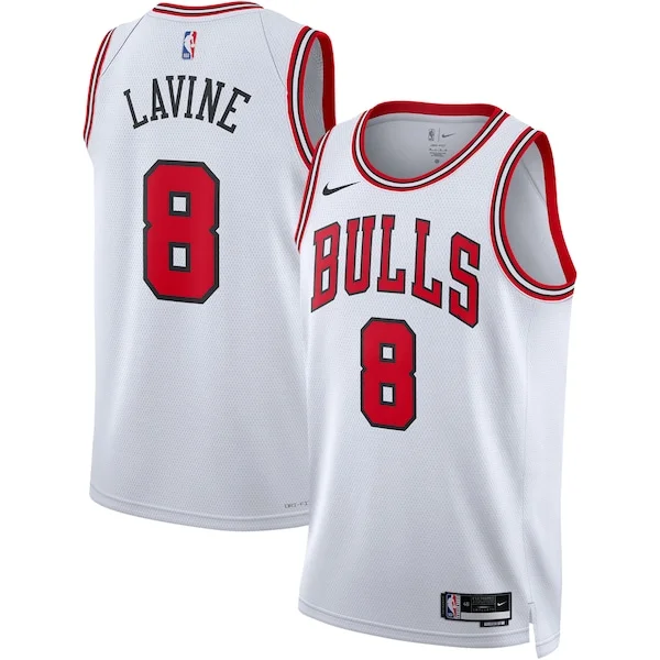 Pratico Incantevole Delizioso Zach LaVine Chicago Bulls Nike Unisex Swingman Jersey Association Edition White/Red