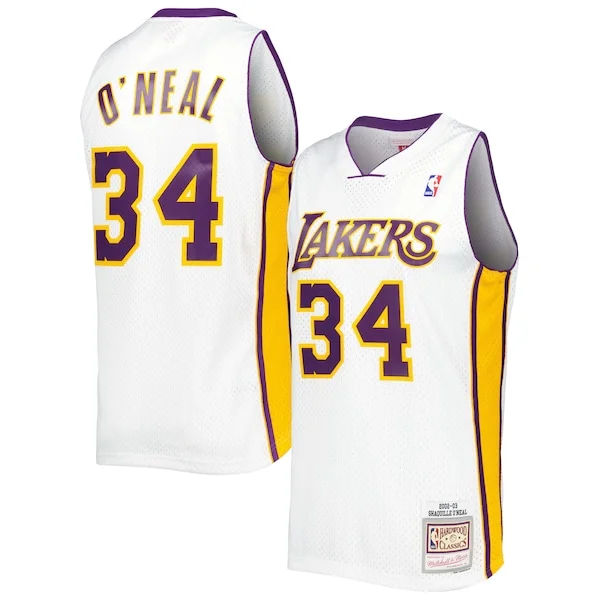 Pratico Shaquille O'Neal Los Angeles Lakers 2001/02 Hardwood Classics Swingman Jersey White