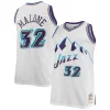 Duraturo Bellissimo Ottimo Karl Malone Utah Jazz 1996/97 Big & Tall Hardwood Classics Swingman Jersey White/Purple