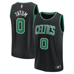 Duraturo Jayson Tatum Boston Celtics Fast Break Replica Player Jersey Statement Edition Black