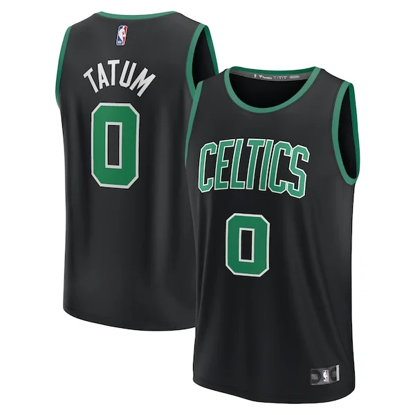 Duraturo Jayson Tatum Boston Celtics Fast Break Replica Player Jersey Statement Edition Black