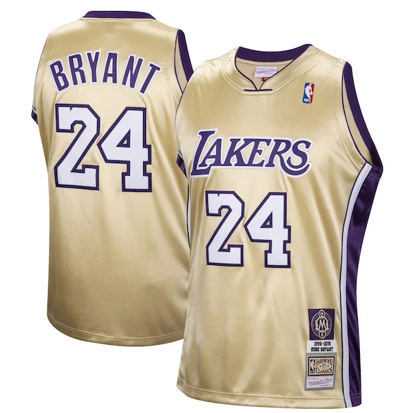 Duraturo Versatile Elegante Kobe Bryant Los Angeles Lakers Hall of Fame Class of 2020 #24 Authentic Hardwood Classics Jersey Gold