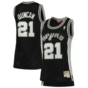 Fascinante Attraente Tim Duncan San Antonio Spurs Women's 1998/99 Hardwood Classics Swingman Jersey Black