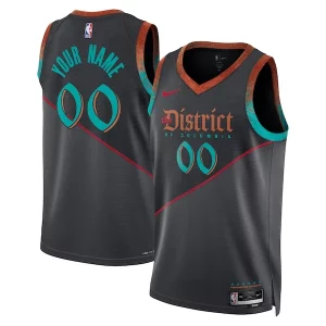 Attraente Washington Wizards Nike Unisex 2023/24 Custom Swingman Jersey Black City Edition