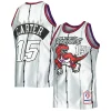 Meraviglioso Splendido Vince Carter Toronto Raptors 1998/99 Hardwood Classics 75th Anniversary Swingman Jersey Platinum