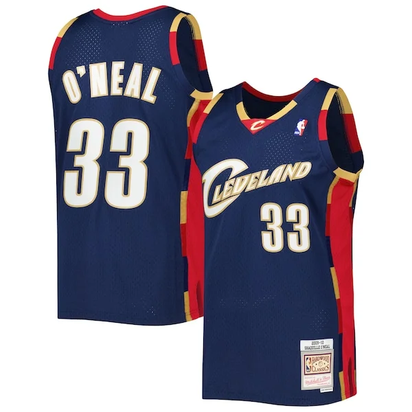 Prestigioso Lussuoso Classico Shaquille O'Neal Cleveland Cavaliers Hardwood Classics 2009/10 Jersey Navy