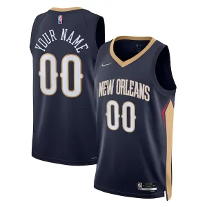 Incantevole Ottimo New Orleans Pelicans Nike 2021/22 Diamond Swingman Custom Jersey Icon Edition Navy