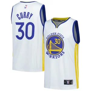 Carino Prestigioso Raffinato Stephen Curry Golden State Warriors Fast Break Replica Player Jersey Association Edition White
