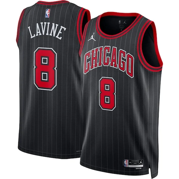 Gorgeous Stupendo Delizioso Zach LaVine Chicago Bulls Jordan Brand Unisex Swingman Jersey Statement Edition Black