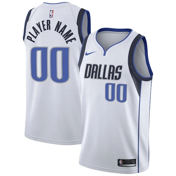 Lussuoso Eccezionale Dallas Mavericks Nike 2020/21 Swingman Custom Jersey Association Edition White