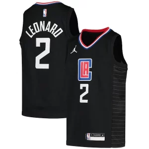 Moderno Stupendo Kawhi Leonard LA Clippers Jordan Brand Youth 2020/21 Swingman Player Jersey Black Statement Edition
