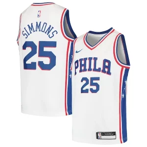 Raffinato Ben Simmons Philadelphia 76ers Nike Youth Swingman Jersey White/Royal