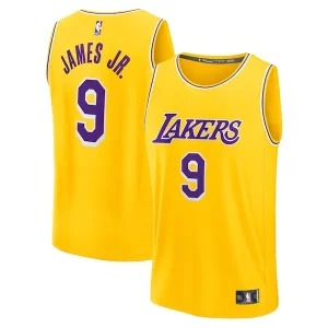 Elegante Magnifico Bronny James Los Angeles Lakers 2024 NBA Draft Fast Break Player Jersey Icon Edition Gold