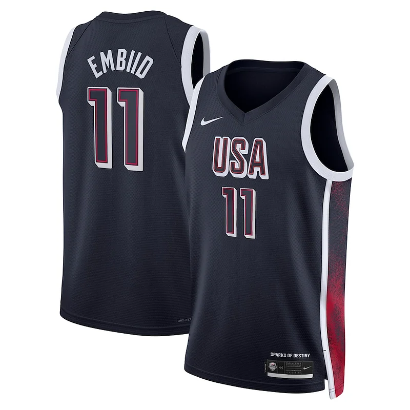 Robusto Magnifico Joel Embiid Unisex Nike Men's USA Basketball 2024 Swingman Player Jersey Navy