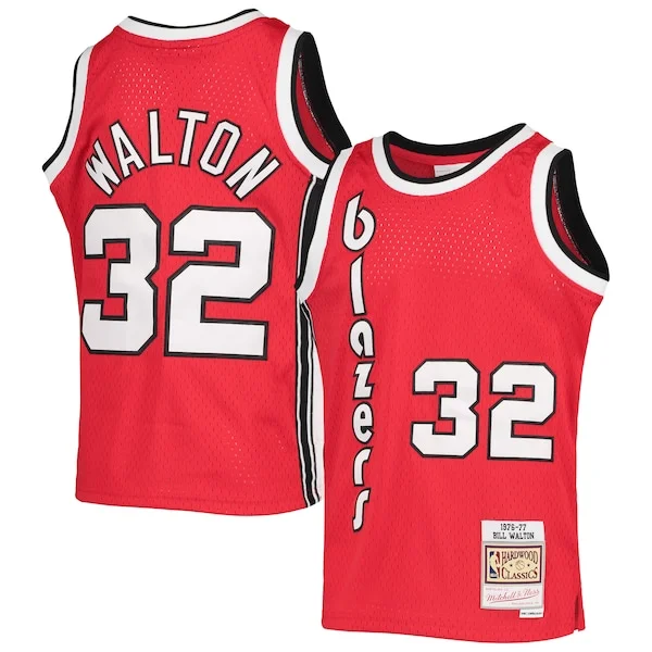 Duraturo Magnifico Raffinato Bill Walton Portland Trail Blazers Youth 1976/77 Hardwood Classics Swingman Jersey Black