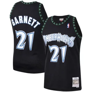 Fascinante Prestigioso Kevin Garnett Minnesota Timberwolves Hardwood Classics Swingman Jersey Black/White