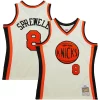 Carino Latrell Sprewell New York Knicks Chainstitch Swingman Jersey Cream