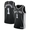 Fascinante Duraturo Classico Victor Wembanyama San Antonio Spurs Nike Youth 2023 NBA Draft First Round Pick Swingman Jersey Icon Edition Black