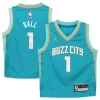 Fantastico Resistente Classico LaMelo Ball Charlotte Hornets Jordan Brand Preschool 2023/24 Swingman Replica Jersey City Edition Teal