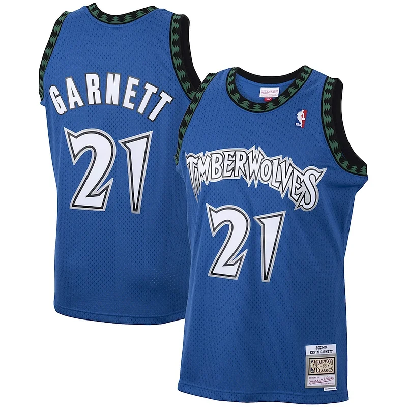 Delizioso Carino Moderno Kevin Garnett Minnesota Timberwolves 2001/02 Hardwood Classics Swingman Jersey Blue
