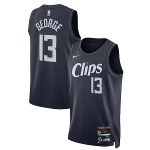 Cool Carino Paul George LA Clippers Nike Unisex 2023/24 Swingman Jersey Navy City Edition
