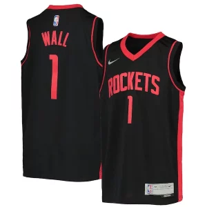 Attraente Splendido John Wall Houston Rockets Nike Youth 2020/21 Swingman Player Jersey Earned Edition Black