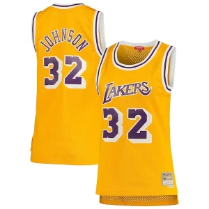 Delizioso Magic Johnson Los Angeles Lakers Women's 1984/85 Hardwood Classics Swingman Jersey Gold