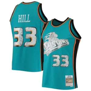 Fascinante Moderno Duraturo Grant Hill Detroit Pistons 1998/99 Hardwood Classics NBA 75th Anniversary Diamond Swingman Jersey Teal