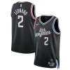 Raffinato Trendy Kawhi Leonard LA Clippers Nike Unisex 2022/23 Swingman Jersey City Edition Black
