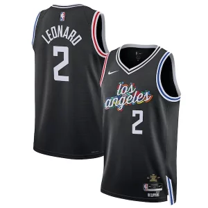 Raffinato Trendy Kawhi Leonard LA Clippers Nike Unisex 2022/23 Swingman Jersey City Edition Black