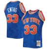 Comodo Trendy Attraente Patrick Ewing New York Knicks Hardwood Classics 1991/92 Lunar New Year Swingman Jersey Blue