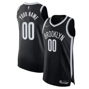 Delizioso Classico Brooklyn Nets Nike 2021/22 Diamond Authentic Custom Jersey Icon Edition Black