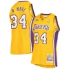 Eccezionale Incantevole Shaquille O'Neal Los Angeles Lakers 2000 NBA Finals Hardwood Classics Authentic Jersey Gold