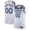 Attraente Versatile Minnesota Timberwolves Nike Unisex Swingman Custom Jersey White Association Edition