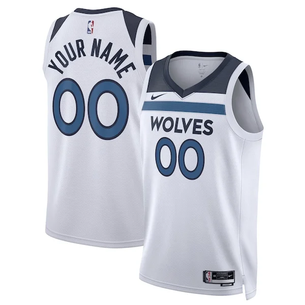 Attraente Versatile Minnesota Timberwolves Nike Unisex Swingman Custom Jersey White Association Edition