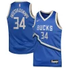Classico Trendy Giannis Antetokounmpo Milwaukee Bucks Nike Youth 2024/25 Swingman Player Jersey City Edition Royal