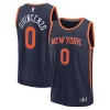Prestigioso Donte DiVincenzo New York Knicks Fast Break Replica Player Jersey Statement Edition Navy