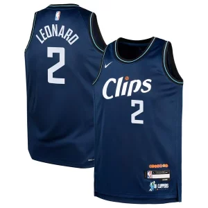 Meraviglioso Kawhi Leonard LA Clippers Nike Youth Swingman Replica Jersey City Edition Navy