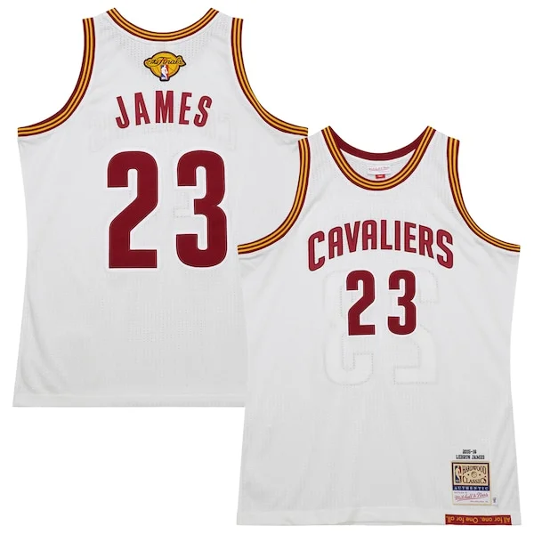Fantastico Magnifico LeBron James Cleveland Cavaliers 2015/16 Hardwood Classics Authentic Jersey White