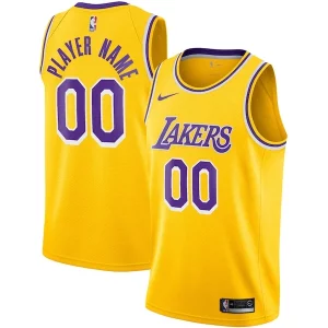 Ottimo Los Angeles Lakers Nike 2020/21 Swingman Custom Jersey Icon Edition Gold